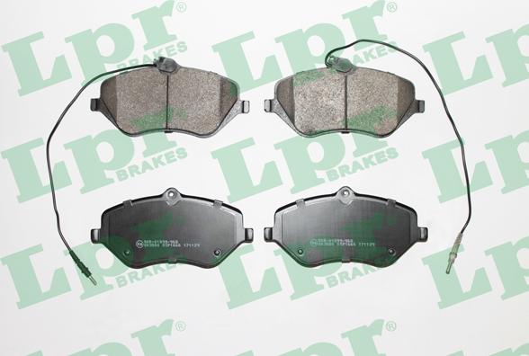 LPR 05P1666 - Brake Pad Set, disc brake parts5.com