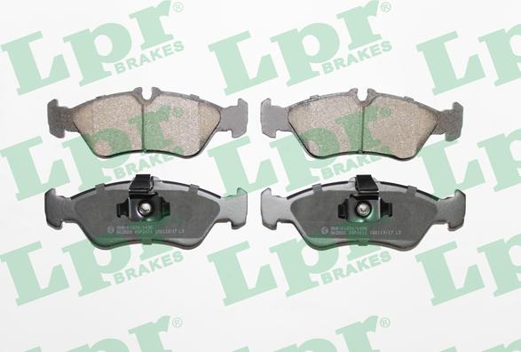 LPR 05P1611 - Sada brzdových destiček, kotoučová brzda parts5.com