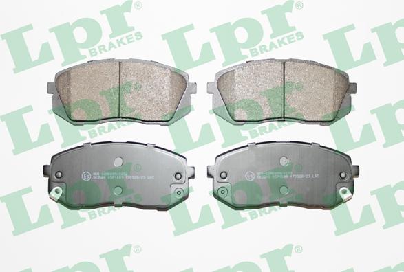 LPR 05P1689 - Sada brzdových destiček, kotoučová brzda parts5.com