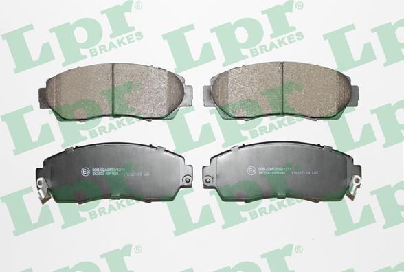 LPR 05P1634 - Brake Pad Set, disc brake parts5.com