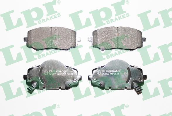 LPR 05P1633 - Set placute frana,frana disc parts5.com