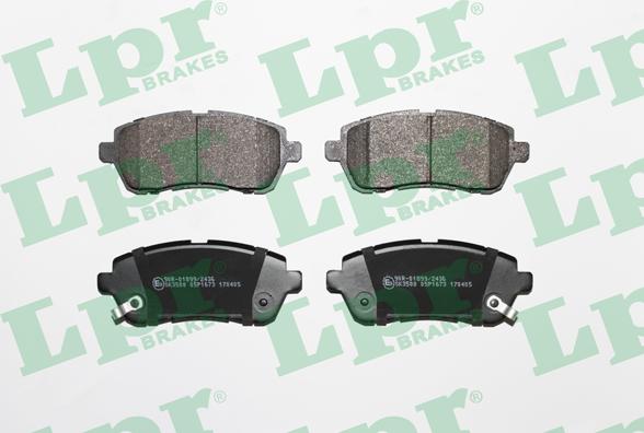 LPR 05P1673 - Brake Pad Set, disc brake parts5.com