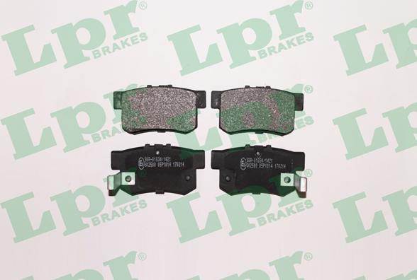 LPR 05P1014 - Bremsbelagsatz, Scheibenbremse parts5.com