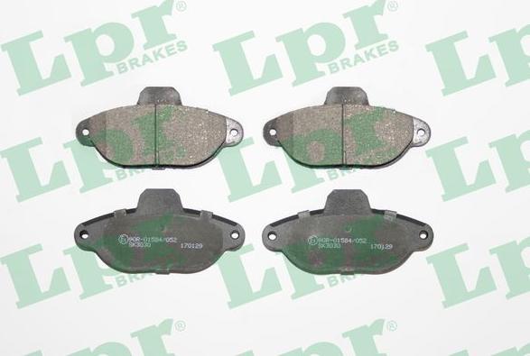 LPR 05P1191 - Sada brzdových destiček, kotoučová brzda parts5.com