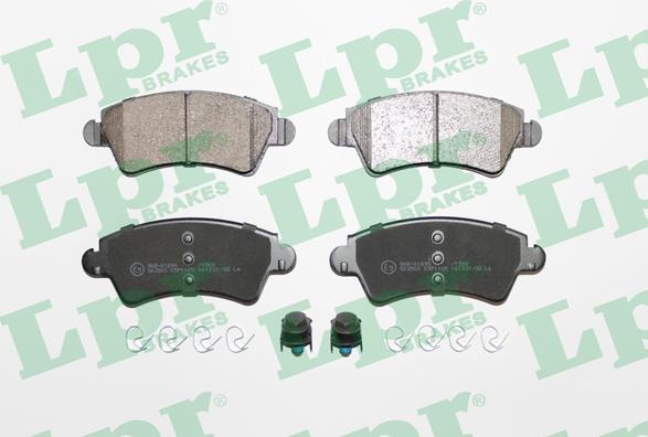 LPR 05P1105 - Тормозные колодки, дисковые, комплект parts5.com