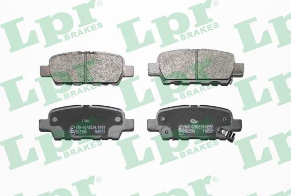 LPR 05P1862 - Set placute frana,frana disc parts5.com