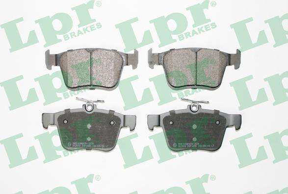 LPR 05P1835 - Sada brzdových destiček, kotoučová brzda parts5.com