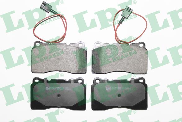 LPR 05P1393 - Zestaw klocków hamulcowych, hamulce tarczowe parts5.com