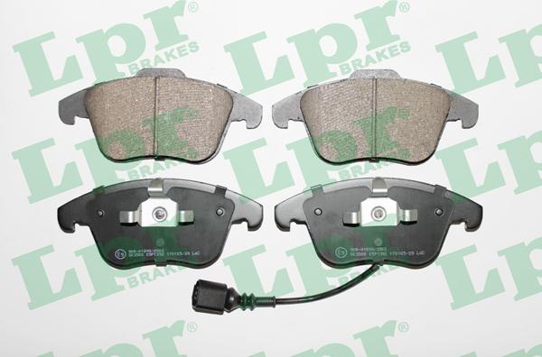 LPR 05P1392 - Sada brzdových destiček, kotoučová brzda parts5.com