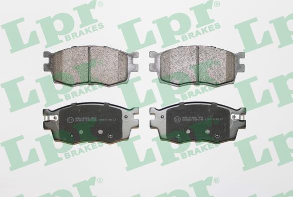 LPR 05P1345 - Brake Pad Set, disc brake parts5.com