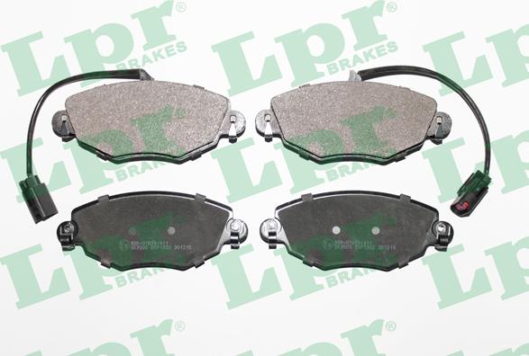 LPR 05P1302 - Brake Pad Set, disc brake parts5.com