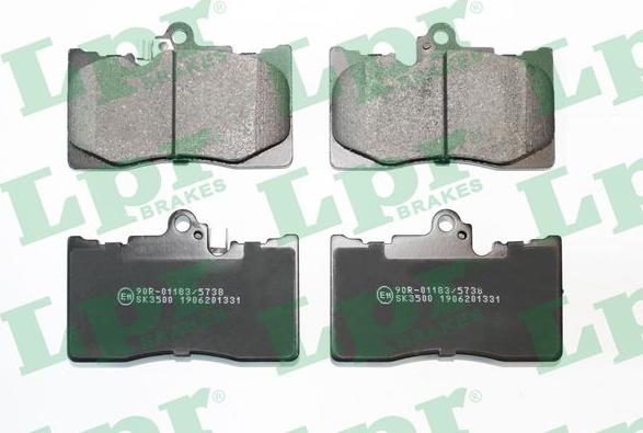 LPR 05P1331 - Brake Pad Set, disc brake parts5.com