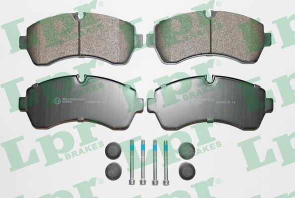 LPR 05P1295K - Sada brzdových destiček, kotoučová brzda parts5.com