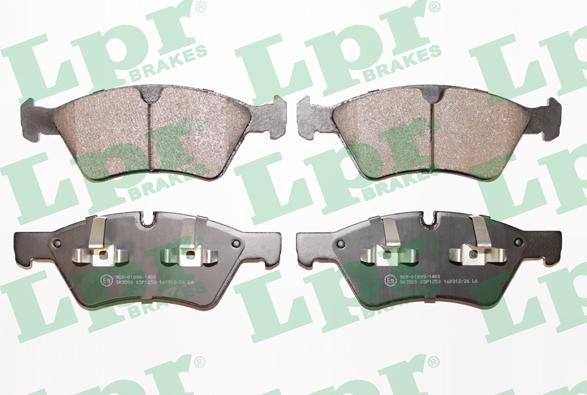 LPR 05P1253 - Sada brzdových destiček, kotoučová brzda parts5.com