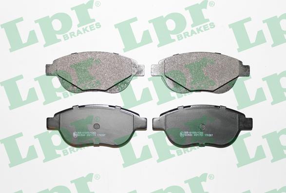 LPR 05P1751 - Brake Pad Set, disc brake parts5.com