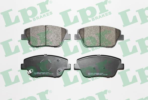 LPR 05P1736 - Brake Pad Set, disc brake parts5.com