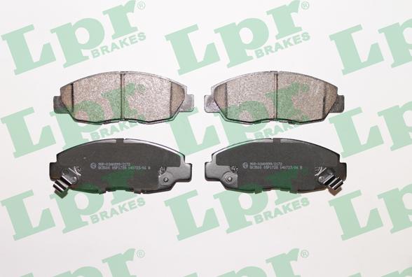 LPR 05P1728 - Brake Pad Set, disc brake parts5.com