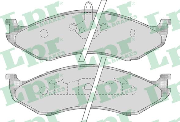 LPR 05P896 - Komplet zavornih oblog, ploscne (kolutne) zavore parts5.com