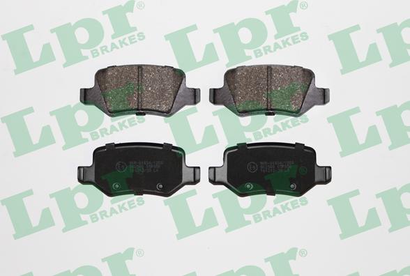 LPR 05P850 - Sada brzdových platničiek kotúčovej brzdy parts5.com