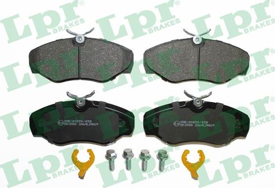 LPR 05P869K - Kit de plaquettes de frein, frein à disque parts5.com