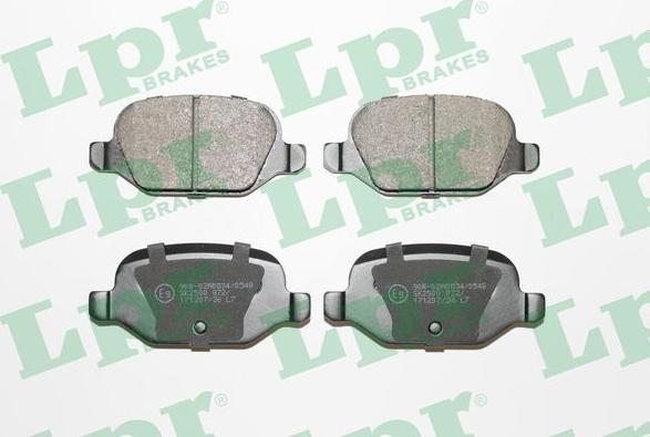 LPR 05P872 - Set placute frana,frana disc parts5.com