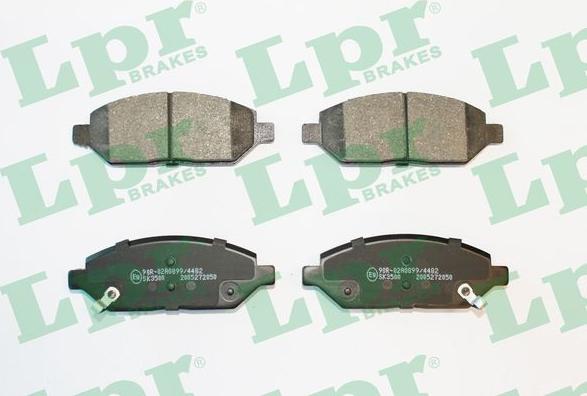 LPR 05P2050 - Тормозные колодки, дисковые, комплект parts5.com