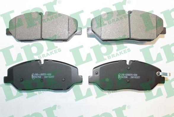 LPR 05P2057 - Brake Pad Set, disc brake parts5.com