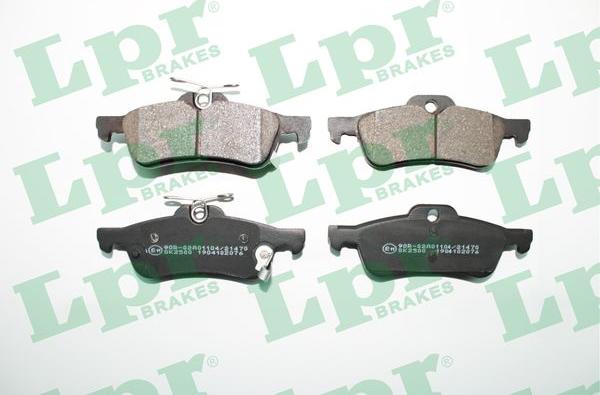 LPR 05P2076 - Fékbetétkészlet, tárcsafék parts5.com