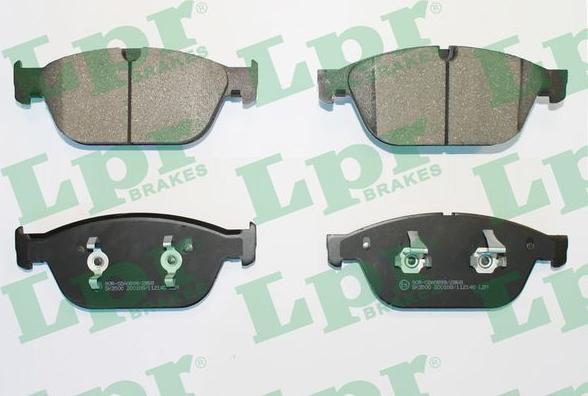 LPR 05P2140 - Тормозные колодки, дисковые, комплект parts5.com