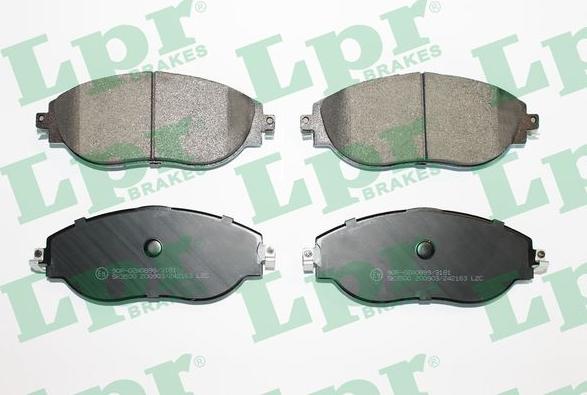 LPR 05P2163 - Brake Pad Set, disc brake parts5.com