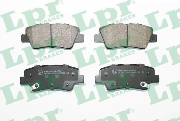 LPR 05P2181 - Sada brzdových destiček, kotoučová brzda parts5.com