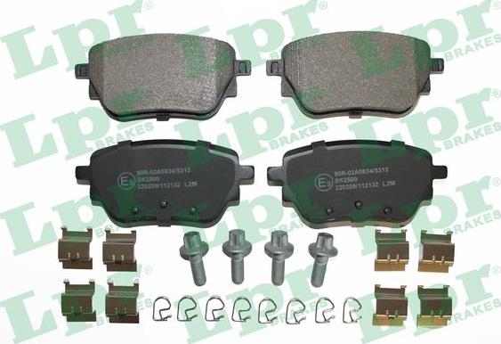 LPR 05P2132K - Brake Pad Set, disc brake parts5.com