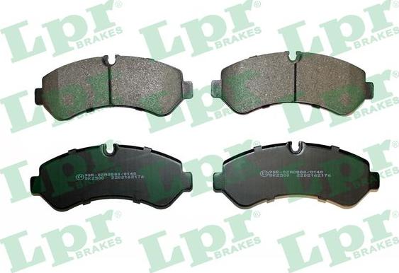 LPR 05P2176 - Sada brzdových destiček, kotoučová brzda parts5.com