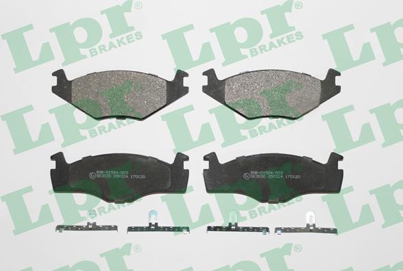 LPR 05P224 - Zestaw klocków hamulcowych, hamulce tarczowe parts5.com