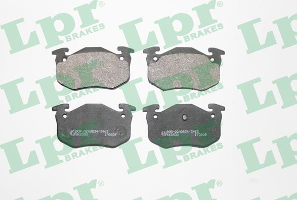 LPR 05P275 - Bremsbelagsatz, Scheibenbremse parts5.com