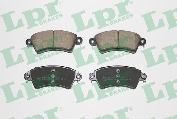 LPR 05P766 - Sada brzdových destiček, kotoučová brzda parts5.com