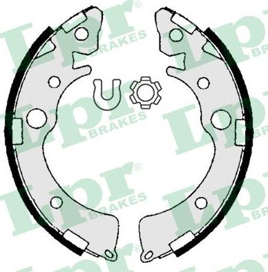 LPR 06980 - Garnitura zavorne celjusti parts5.com