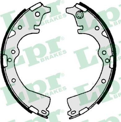 LPR 06970 - Fékpofakészlet parts5.com