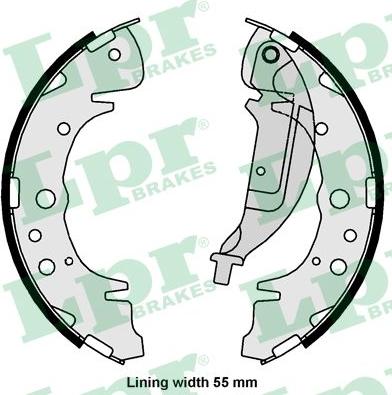 LPR 01061 - Fékpofakészlet parts5.com