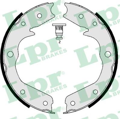 LPR 08970 - Set saboti frana, frana de mana parts5.com