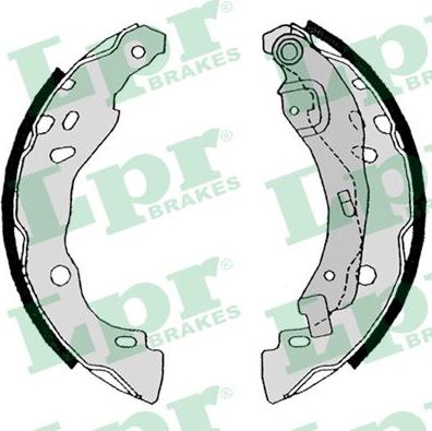 LPR 08630 - Fékpofakészlet parts5.com