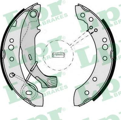 LPR 08150 - Zestaw szczęk hamulcowych parts5.com