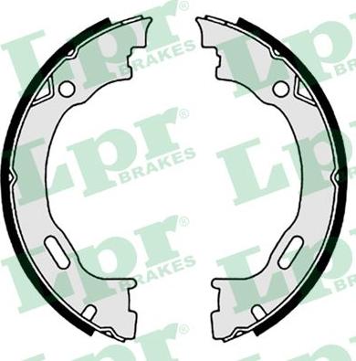 LPR 08720 - Set saboti frana, frana de mana parts5.com