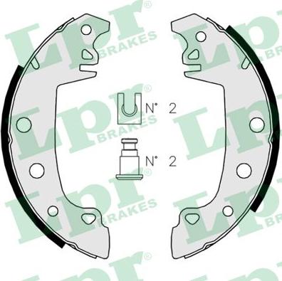 LPR 02850 - Set saboti frana parts5.com