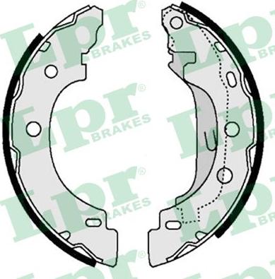 LPR 07330 - Fékpofakészlet parts5.com