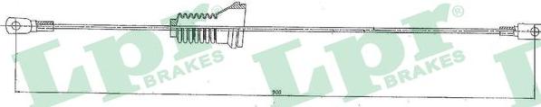 LPR C0912B - Cablu, frana de parcare parts5.com