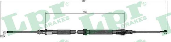 LPR C0973B - Zicovod,rocna zavora parts5.com