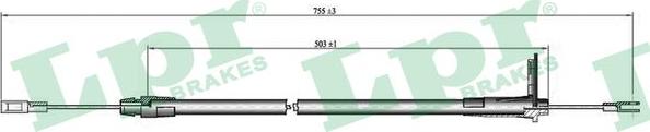 LPR C0434B - Tel halat, el freni parts5.com