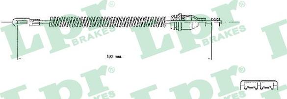 LPR C0543B - Cięgło, hamulec postojowy parts5.com