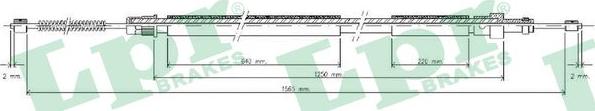 LPR C0617B - Vaijeri, seisontajarru parts5.com